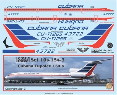 1:100 Cubana Tupolev 154