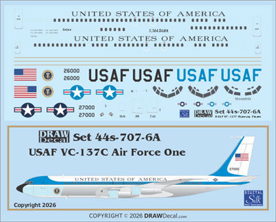 1:100 United States of America (VIP) Boeing VC-137C (707-320C)