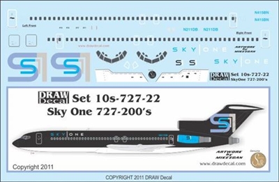 1:100 SkyOne Boeing 727-200