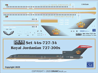 1:100  Royal Jordanian Airlines Boeing 727-200