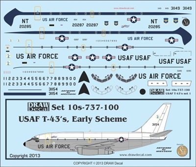 1:100 USAF (older cs) Boeing T.43A (737-200)