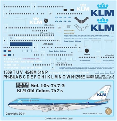 1:100 KLM (earlier cs) Boeing 747-200B / -300