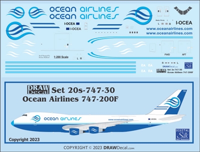1:100 Ocean Airlines Boeing 747-200F