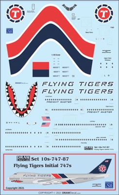 1:100 Flying Tiger Line Boeing 747-200F
