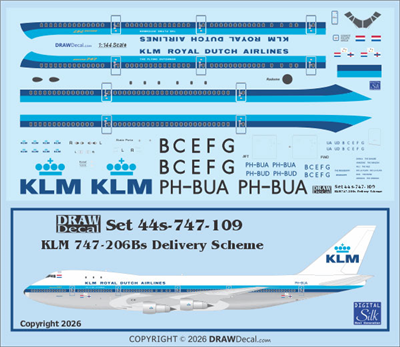 1:100 KLM Boeing 747-200B