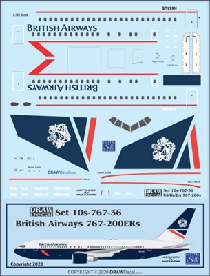1:100 British Airways Boeing 767-200ER