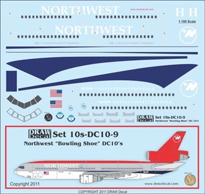 1:100 Northwest Airlines McDD DC-10-30/-40