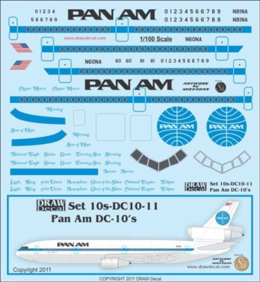 1:100 Pan Am McDD DC-10-10 / -30
