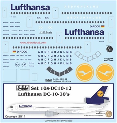 1:100 Lufthansa McDD DC-10-30