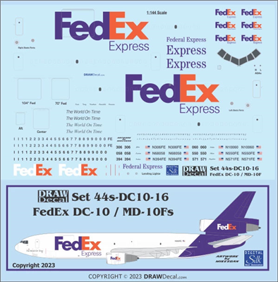 1:100 FedEx McDD DC-10, MD-10