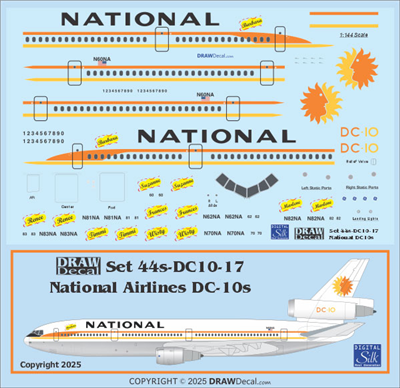1:100 National Airlines McDD DC-10-10 / -30