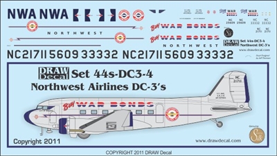 1:100 Northwest Douglas DC-3