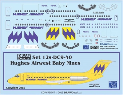 1:120 Hughes Airwest Douglas DC-9-15