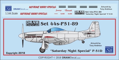 1:144 N.A. P-51D Mustang "Saturday Night Special"