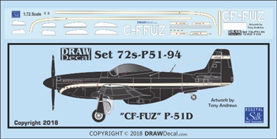 1:144 N.A. P-51D Mustang "CF-FUZ / C-FFUZ"