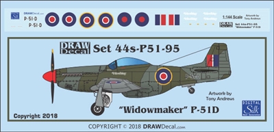 1:144 N.A. P-51D Mustang "Widowmaker"