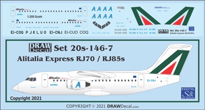 1:200 Alitalia Express BAe RJ70 / RJ85 (Bae 146-100 / -200)