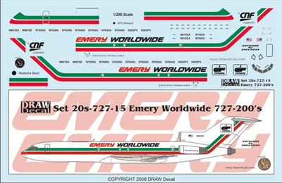 1:200 Emery Worldwide Boeing 727-200F