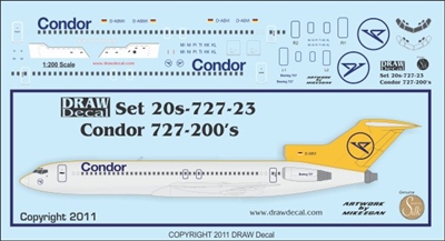 1:200 Condor Boeing 727-200