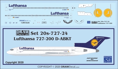 1:200 Lufthansa Boeing 727-200