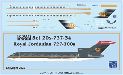 1:200  Royal Jordanian Airlines Boeing 727-200