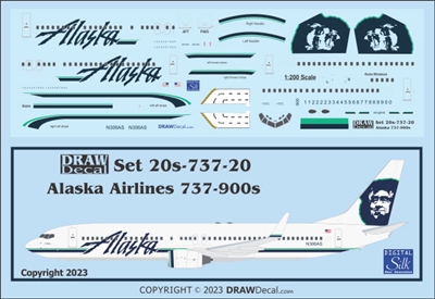 1:200 Alaska Airlines Boeing 737-900