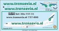 1:200 Transavia Holland Boeing 737-800 (PH-HZE)