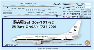 1:200 US Navy Boeing C-40 (737-700(W))
