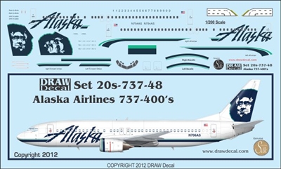 1:200 Alaska Airlines Boeing 737-400