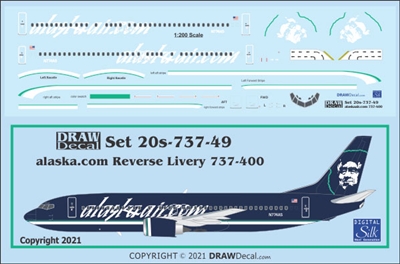 1:200 alaskaair.com Boeing 737-400