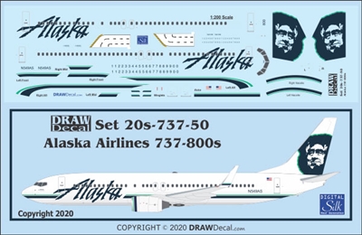 1:200 Alaska Airlines Boeing 737-800