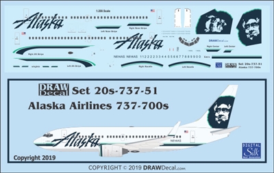 1:200 Alaska Airlines Boeing 737-700