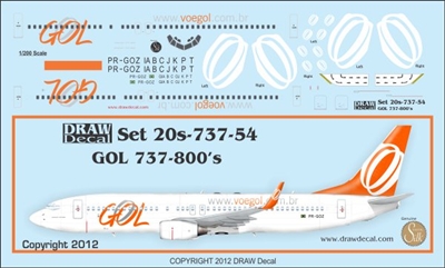 1:200 GOL Brasil Boeing 737-800