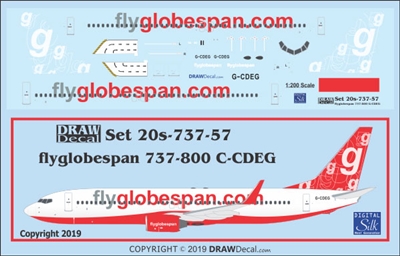 1:200 flyglobespan.com Boeing 737-800