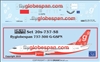 1:200 flyglobespan.com Boeing 737-300
