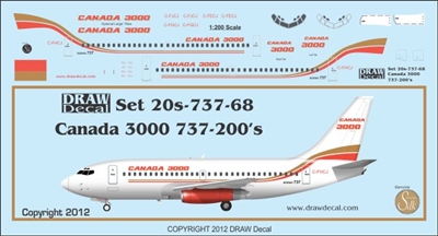 1:200 Canada 3000 Boeing 737-200