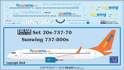 1:200 Sunwings Boeing 737-800