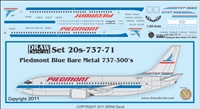 1:200 Piedmont (metal blue) Boeing 737-300