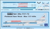 1:200 Piedmont (metal blue) Boeing 737-400