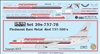 1:200 Piedmont (metal red) Boeing 737-300