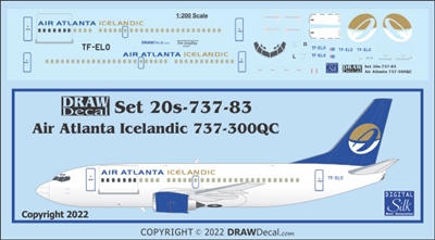1:200 Air Atlanta Icelandic Boeing 737-300QC