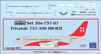 1:200 PrivatAir Boeing 737-200
