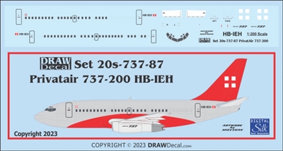 1:200 PrivatAir Boeing 737-200