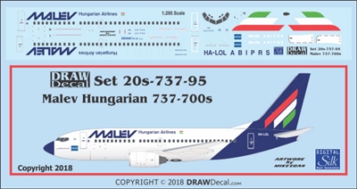 1:200 Malev Boeing 737-700