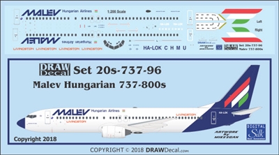 1:200 Malev Boeing 737-800