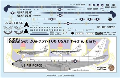 1:200 USAF (older cs) Boeing T.43A (737-200)