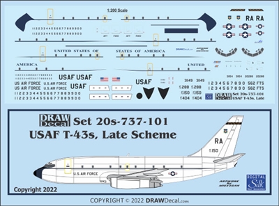 1:200 U.S. Air Force (later cs) Boeing T.43A (737-200)