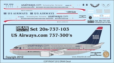 1:200 US Airways.com Boeing 737-300