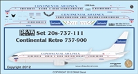 1:200 Continental 'retro' Boeing 737-900