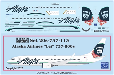 1:200 Alaska Airlines 'Lei' Boeing 737-800(W)